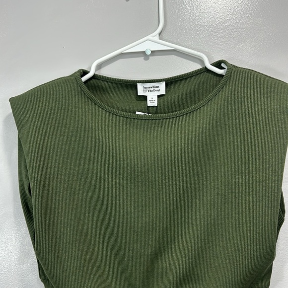 The Drop Lucy Whims Green Crop Top Sleeveless Top - Picture 2 of 7